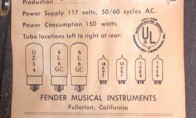 Datazione Amplificatori Fender